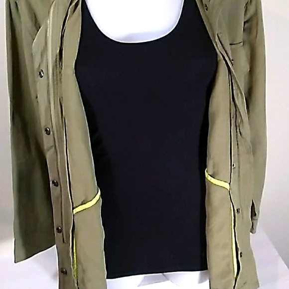 NWOT Mountain Jacket by RVCA.Linen Blend,Oversized Design Military Style - Picture 7 of 16